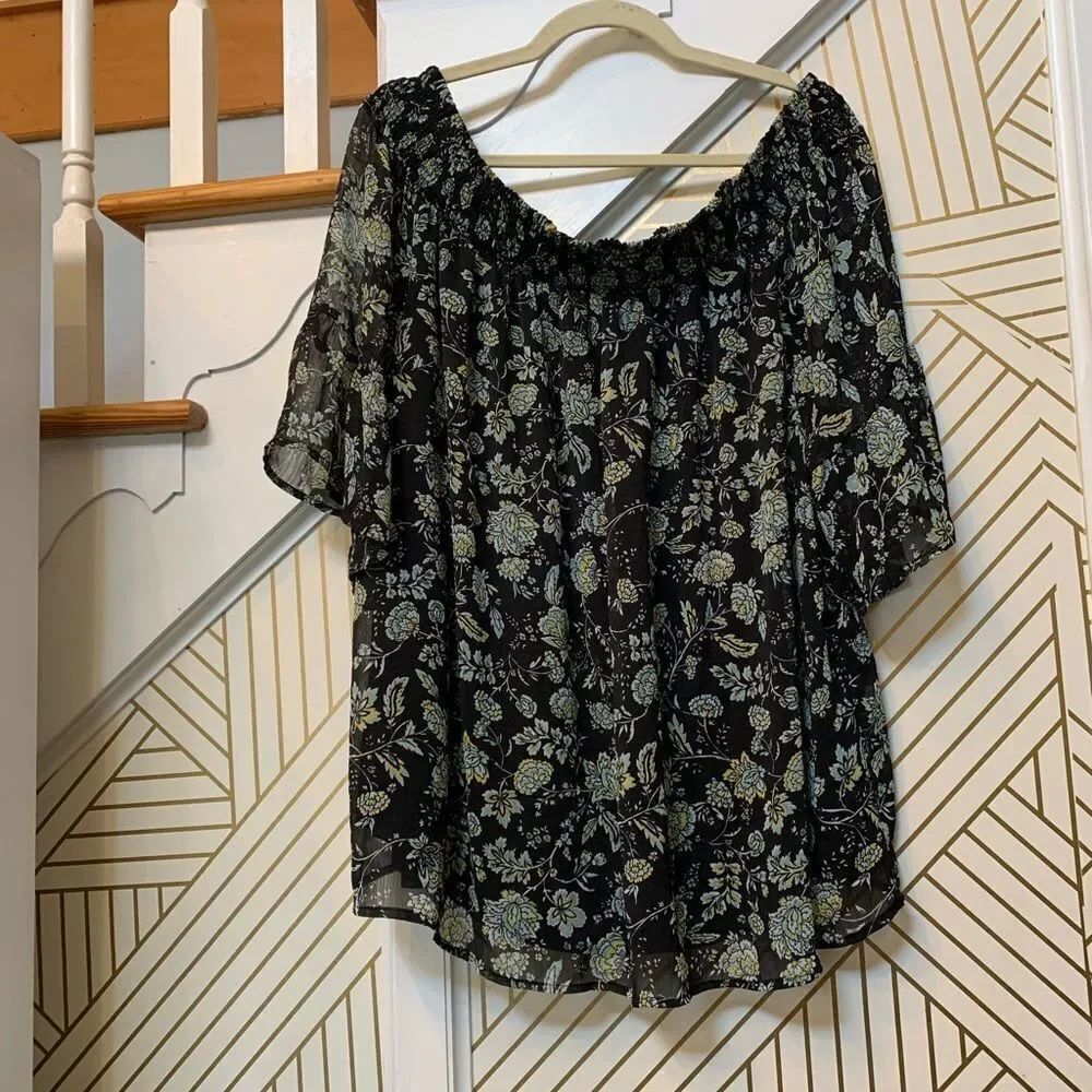 Torrid Floral Off The Shoulder Blouse